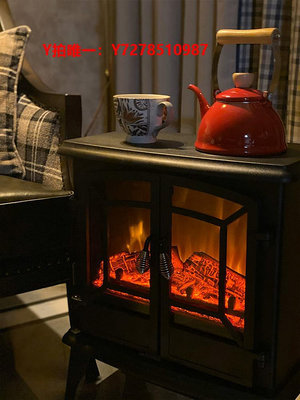 壁爐壁爐裝飾客廳火焰美式柜仿真電子壁爐取暖器家用室內速熱暖風機
