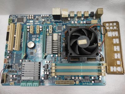 技嘉GA-970A-D3主機板 + AMD Phenom II X4 955 3.2GCPU含銅管風扇