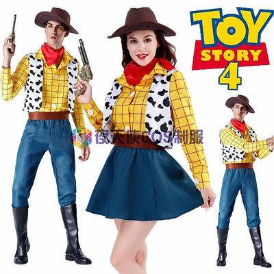 廠家出貨萬圣節男女童牛仔服裝玩具總動員成人牧羊女胡迪警長cosplay服裝