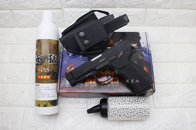 台南 武星級 Raptor MP-443 烏鴉 手槍 瓦斯槍 + 12KG瓦斯 + 奶瓶 + 槍套 ( 俄軍制式手槍軍隊