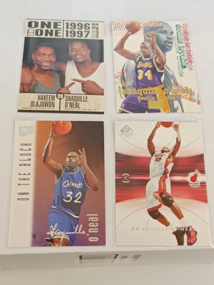 1996-97 2005 Upper deck skybox fleer ultra O'Neal 對決 歐拉朱萬 老卡4張 經典 老卡