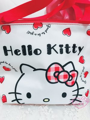小花花日本精品♥ Hello Kitty 保冷手提袋紅 保溫保冷 居家外出必需品56874303
