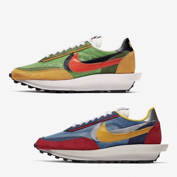 sacai x nike ldv waffle blue