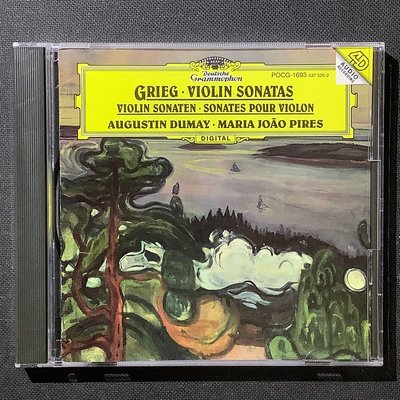 企鵝三星/Grieg葛利格-小提琴奏鳴曲全集 Dumay杜梅/小提琴 Pires皮耶絲/鋼琴 1993年日本版無ifpi