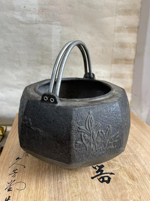 日本早期老鋁火缽  碳爐具
