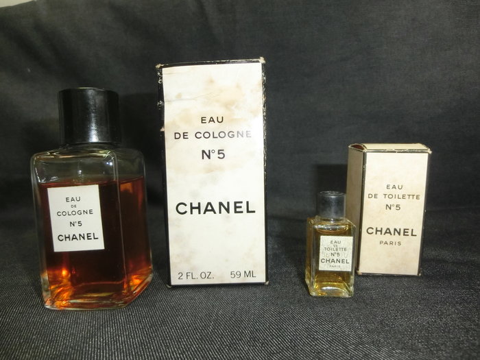 古董香水 Chanel No 5 Eau de Cologne 59ml 和 No 5 EDT 4.5ml | Yahoo奇摩拍賣