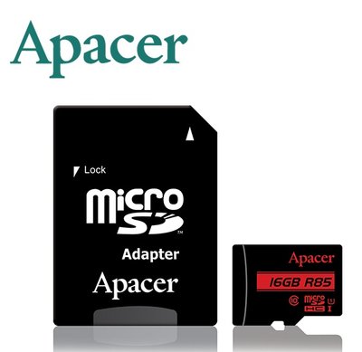 《SUNLINK》 Apacer 宇瞻 16G 16GB 85MB/s microSD TF C10 記憶卡