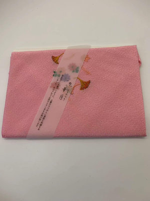 日本回流茶巾絲巾桌布針織銀杏葉菊花紋