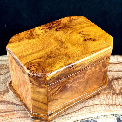 肖楠置物盒木盒19公分 滿滿閃折花釘瘤 肖楠收藏盒 肖楠多功能盒 1696
