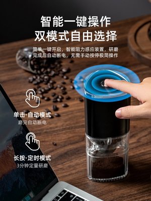 膠囊咖啡機 美式咖啡機批發家用電動咖啡研磨機手搖智能自動咖啡磨豆器戶外便攜小型充電【元渡雜貨鋪】