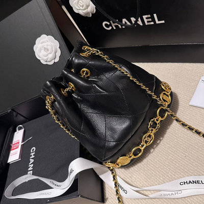 【二手包包】Chanel 香奈兒新品 金幣水桶包時裝休閑 不挑衣服尺寸 22NO87718
