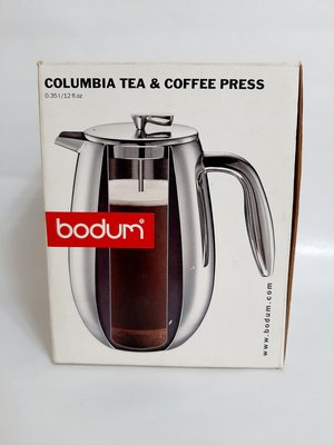 丹麥 bodum  1303-16 雙層不鏽鋼法式濾壓壺 0.35L/12oz 哥倫比亞系列咖啡壺器具 可泡咖啡或茶