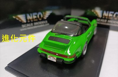 Neo 1 43 保時捷美版敞篷跑車模型 Porsche 911 Carrera Targa 綠
