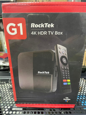 RockTek 雷爵科技 Google授權G1 4K HDR電視盒 全新 蘆洲可自取📌自取價1190