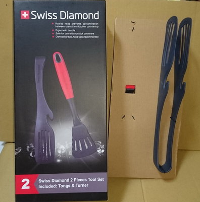 全聯 Swiss Diamond 瑞士鑽石鍋鏟 + 料理夾