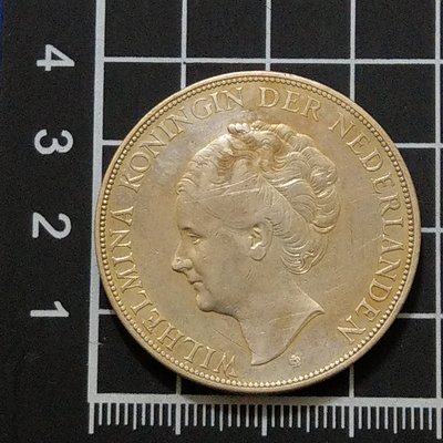 【大三元】亞洲錢幣-荷蘭1939年銀幣~24.8公克~保真