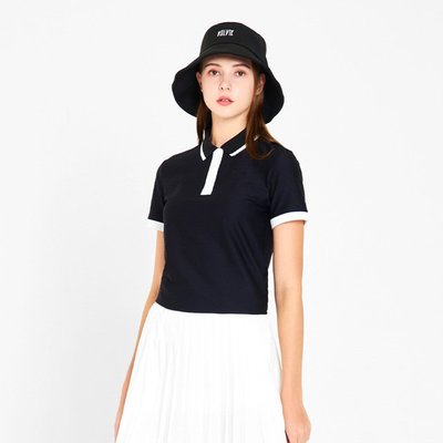 藍鯨高爾夫 Volvik Golf【春夏】女款短袖上衣 #VLTSN403（黑色，黃色）