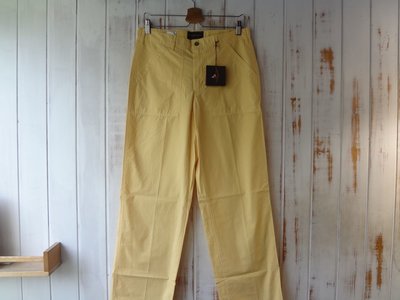 Marlboro Classics MCS全新品萬寶路經典羅馬尼亞製鵝黃色黑標純棉春夏休閒褲W32 L34(1107)