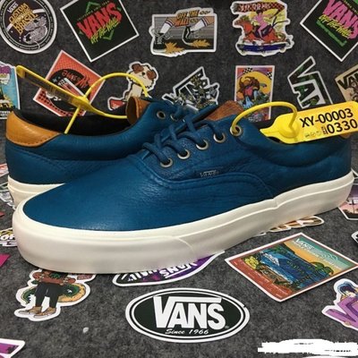 Vans CA 藍色真皮板鞋全新品39號California 系列保證正品| Yahoo奇摩拍賣