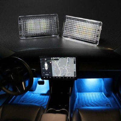 TESLA 照明燈 TESLA model X S 3 車門燈 迎賓燈 腳窩燈 前後備箱燈 氛圍燈 後備箱LED燈