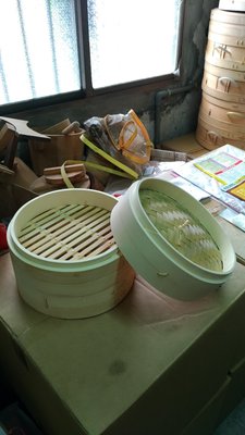 8寸 蒸籠 竹蒸籠 (1組2層1蓋) 小籠包 營業用 加強加厚 蒸餃 小饅頭 包子