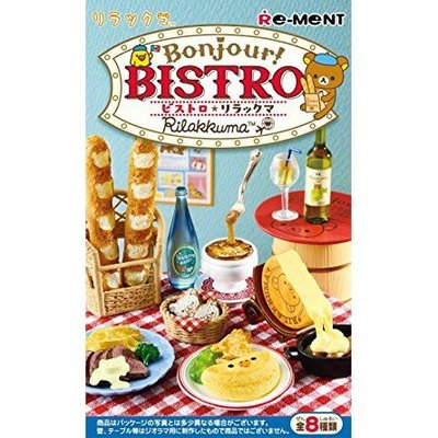 ^.^飛行屋(全新品)Re-Ment盒玩 拉拉熊 BISTRO 法式餐館美食系列/零售款:STEAK 牛排+香檳
