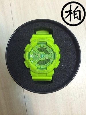 【柏】台灣公司貨 CASIO G-SHOCK GA-110B-3DR HYPER COLORS 炫彩系列 全綠色 樂高 積木錶