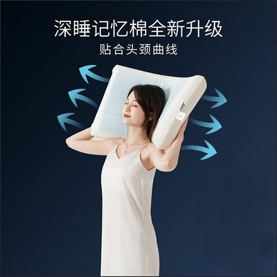 人體工學凝膠枕頭記憶棉冰枕芯矯正修復夏天涼感成人護頸椎助睡眠