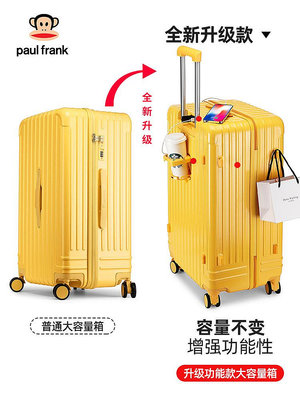 ＂行李箱＂大嘴猴超大行李箱女網紅28寸潮男旅行箱學生大容量密碼皮箱拉桿箱