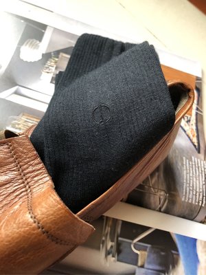 日本製Dunhill 登喜路深黑正裝男性紳士襪