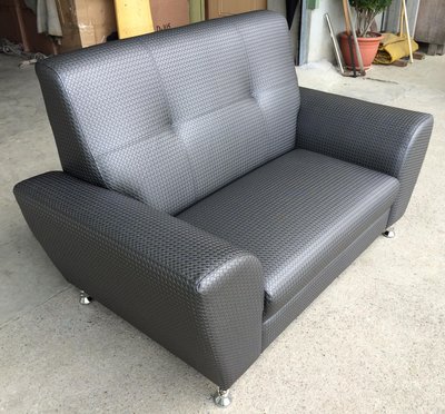 【N D Furniture】台南在地家具-耐燃乳膠編織紋皮革雙人高背沙發/舒適高背雙人沙發椅*