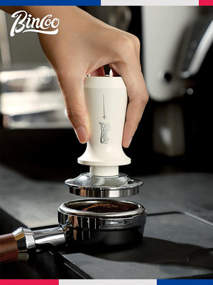 Bincoo咖啡壓粉錘意式咖啡機彈力通用51/58mm布粉器底座組合套裝