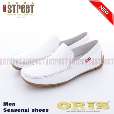 ~ 街頭巷口 ~ ORIS 男款 新品上市一腳登式帆船鞋- 白色 S94209