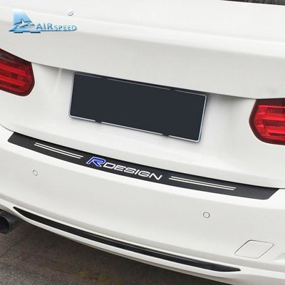 適用 沃爾沃 Volvo 碳纖紋後備箱保護貼後杠貼拉花 車尾保護貼 汽車改裝 汽車配件 V40 S40 V60 S60 Y5315