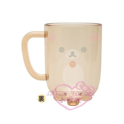 ♥小公主日本精品♥Rilakkuma拉拉熊懶懶熊輕鬆熊白熊圖案造型杯漱口杯茶杯水杯透明杯11205401