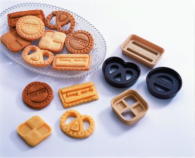 經典丹麥曲奇餅乾模 4件組曲奇模烤箱用翻糖餅乾印diy烘焙工具