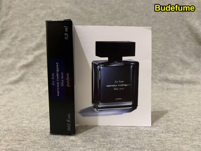 Narciso Rodriguez Bleu Noir Parfum紳藍男性香精原廠試管0.8ml