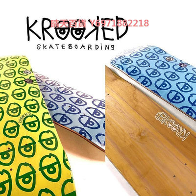 美國進口Krooked大牌正品專業雙翹滑板板面輕薄送砂紙 Jump滑板店