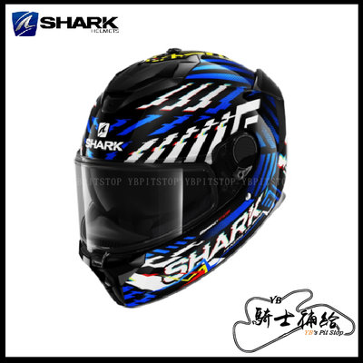 ⚠YB騎士補給⚠ SHARK SPARTAN GT E-BRAKE 黑黃藍 KYB 全罩 鯊魚 內墨片 眼鏡溝 安全帽