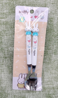 現貨 韓國製 米飛兔 miffy 米菲 不鏽鋼餐具組 湯匙 叉子 立體公仔 造型餐具 兒童餐具 餐具組 兔子