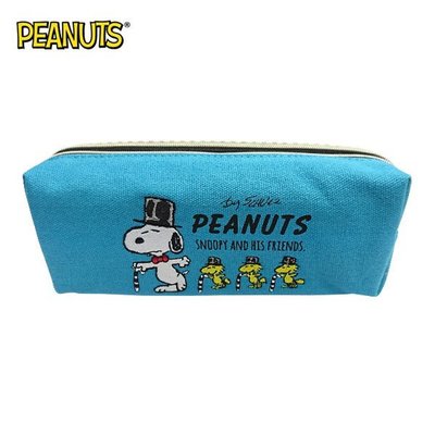含稅 史努比 帆布 雙層筆袋 鉛筆盒 筆袋 Snoopy PEANUTS 日本正版【080987】