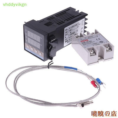 曉曉の店Vhdd 100-240VAC PID REX-C100 溫度控制器 SSR-40A 熱電偶 TW