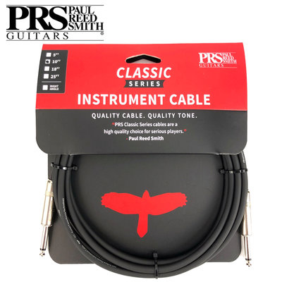 PRS Classic Instrument Cable 樂器導線-10FT直接頭/原廠公司貨/加贈擦琴布