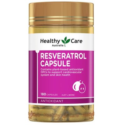 澳洲Healthy Care 白藜蘆醇 Resveratrol (180顆)