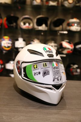 (二輪動力生活館)義大利 AGV K1 全罩式安全帽 素色白