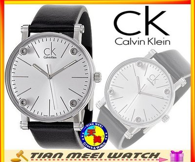 【天美鐘錶店家直營】【下殺↘超低價有保固】全新原廠CK Calvin Klein 尊爵皮帶錶時尚款 K3B2T1C6