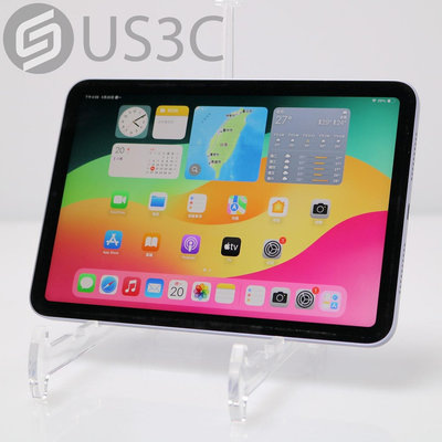 【US3C-桃園春日店】【一元起標】公司貨 Apple iPad Mini 6 64G WiFi 紫 8.3吋 1200萬畫素 A15仿生晶片 二手平板
