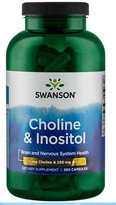 膽鹼&amp;肌醇 Choline &amp; Inositol 250粒 美國原裝 斯旺森Swanson