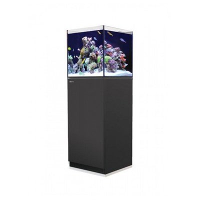 【魚店亂亂賣】Red Sea紅海REEFER Nano海水超白玻璃底濾魚缸45X45X45cm(黑色)提問享折扣碼