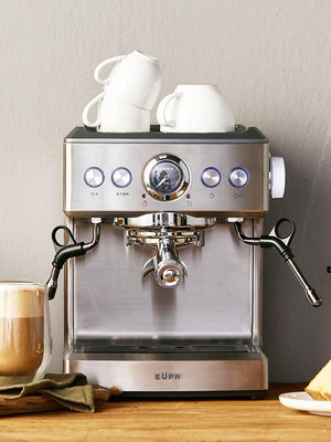 【大師專業級配置】EUPA燦坤咖啡機全家用半自動意式商用級泵1858